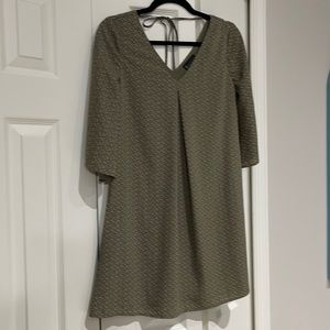 XS dress, olive green, flowy dress